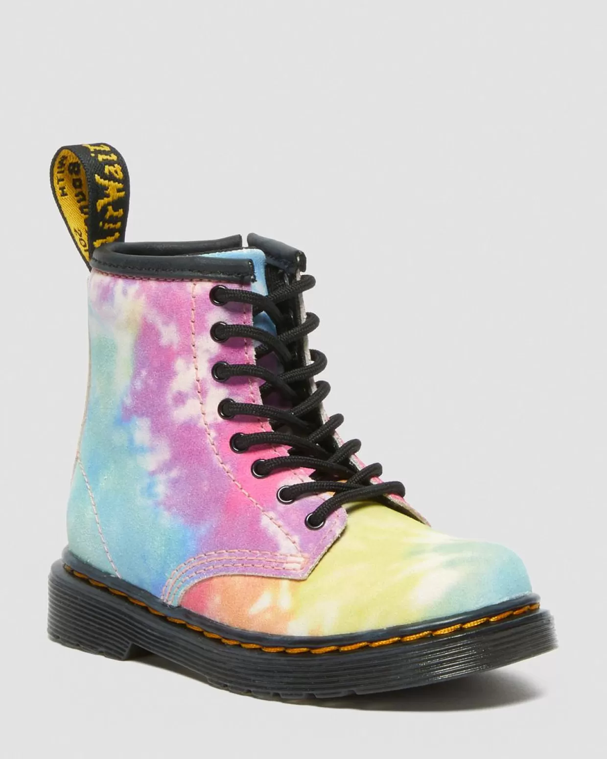 KIDS Dr. Martens Stivali stringati di pelle 1460 Tie Dye Toddler