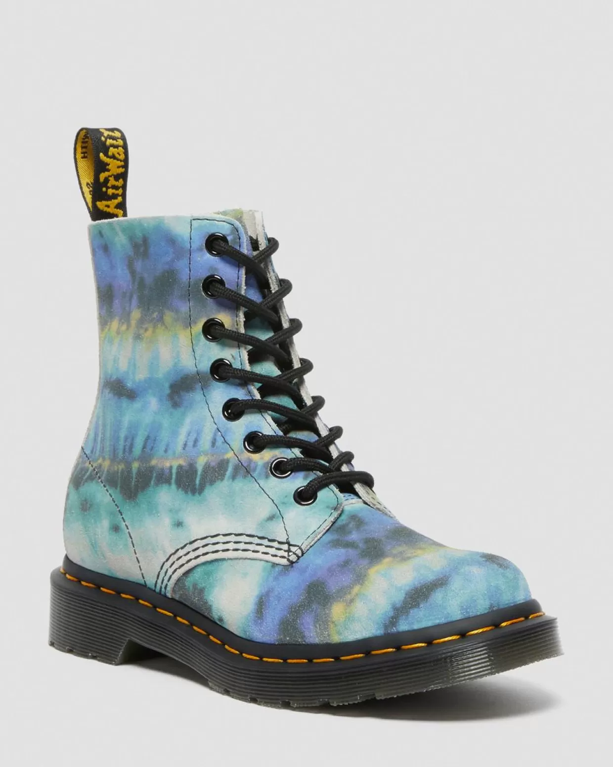 WOMENS Dr. Martens Stivali stringati di pelle Pascal 1460 Tie Dye