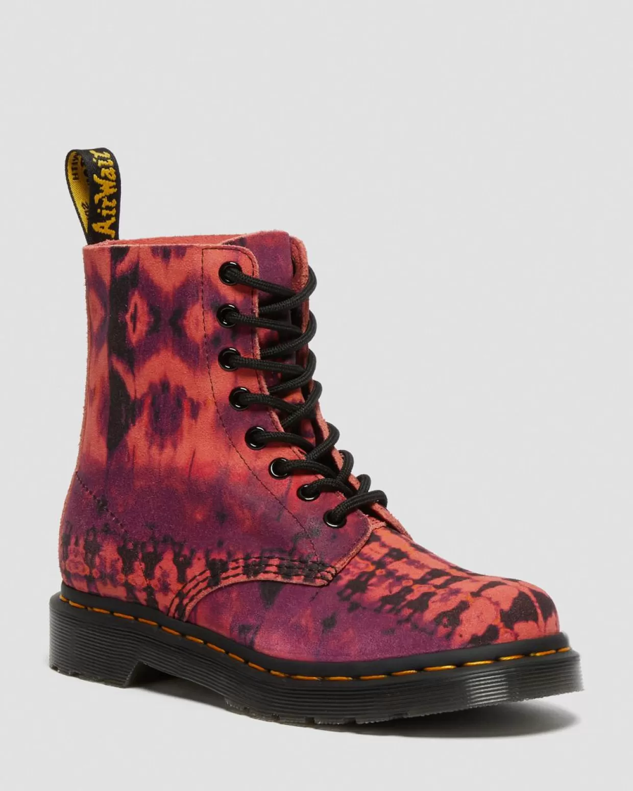 WOMENS Dr. Martens Stivali stringati di pelle Pascal 1460 Tie Dye