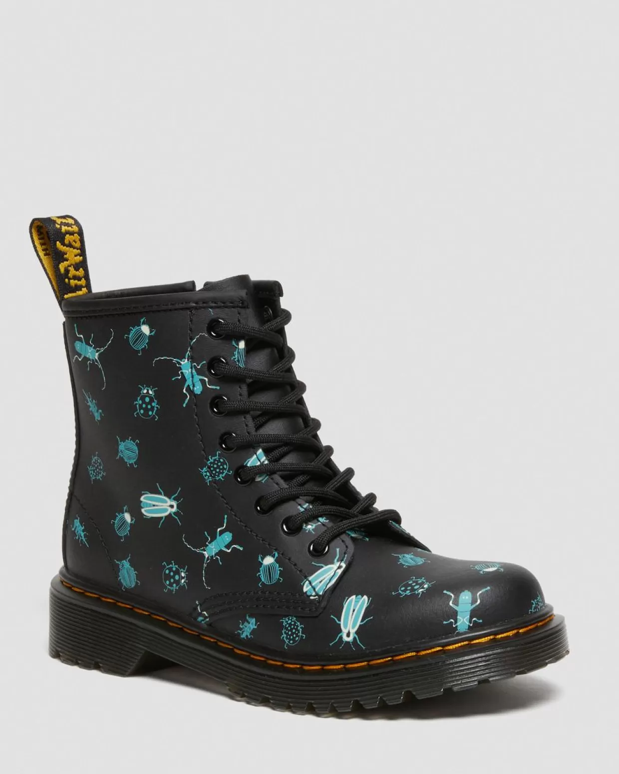 KIDS Dr. Martens Stivali stringati Junior 1460 Glow in the Dark Bugs