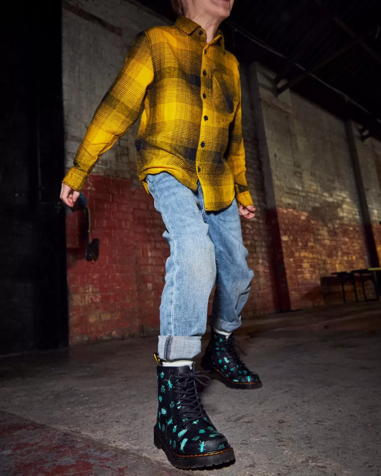 KIDS Dr. Martens Stivali stringati Junior 1460 Glow in the Dark Bugs