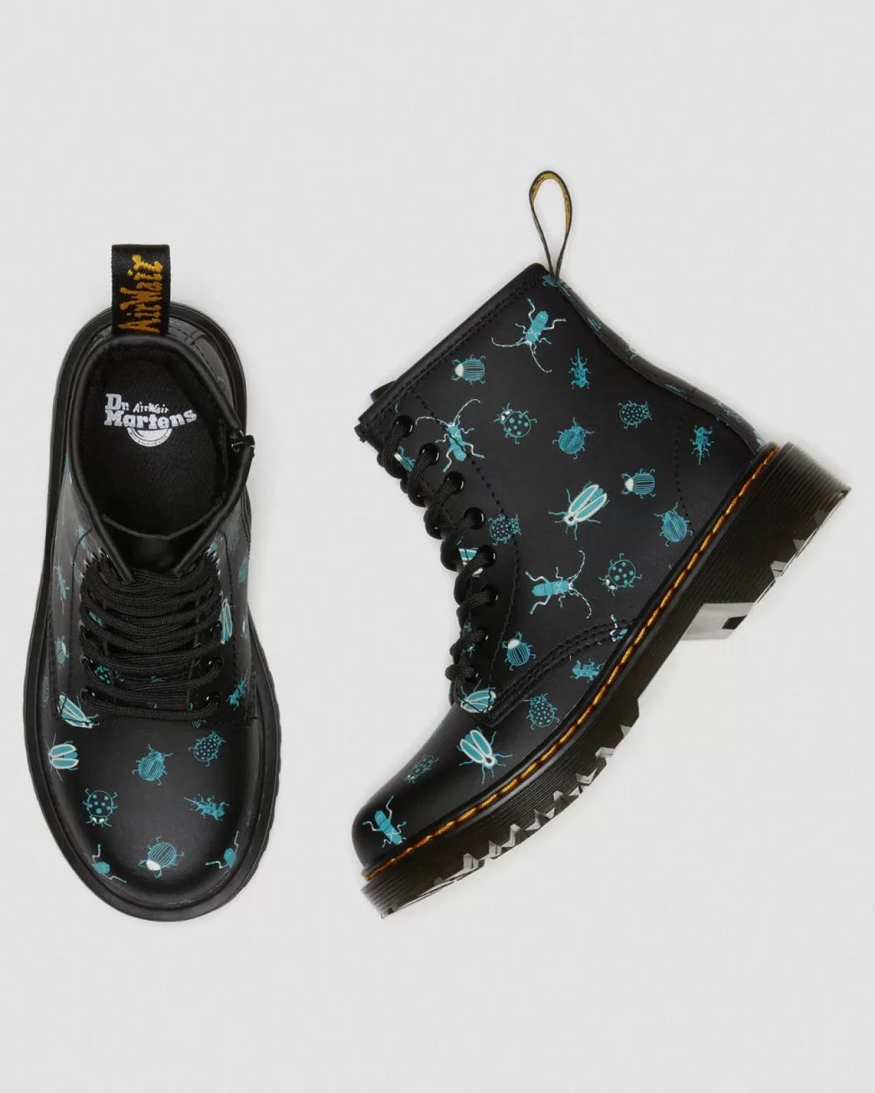 KIDS Dr. Martens Stivali stringati Junior 1460 Glow in the Dark Bugs