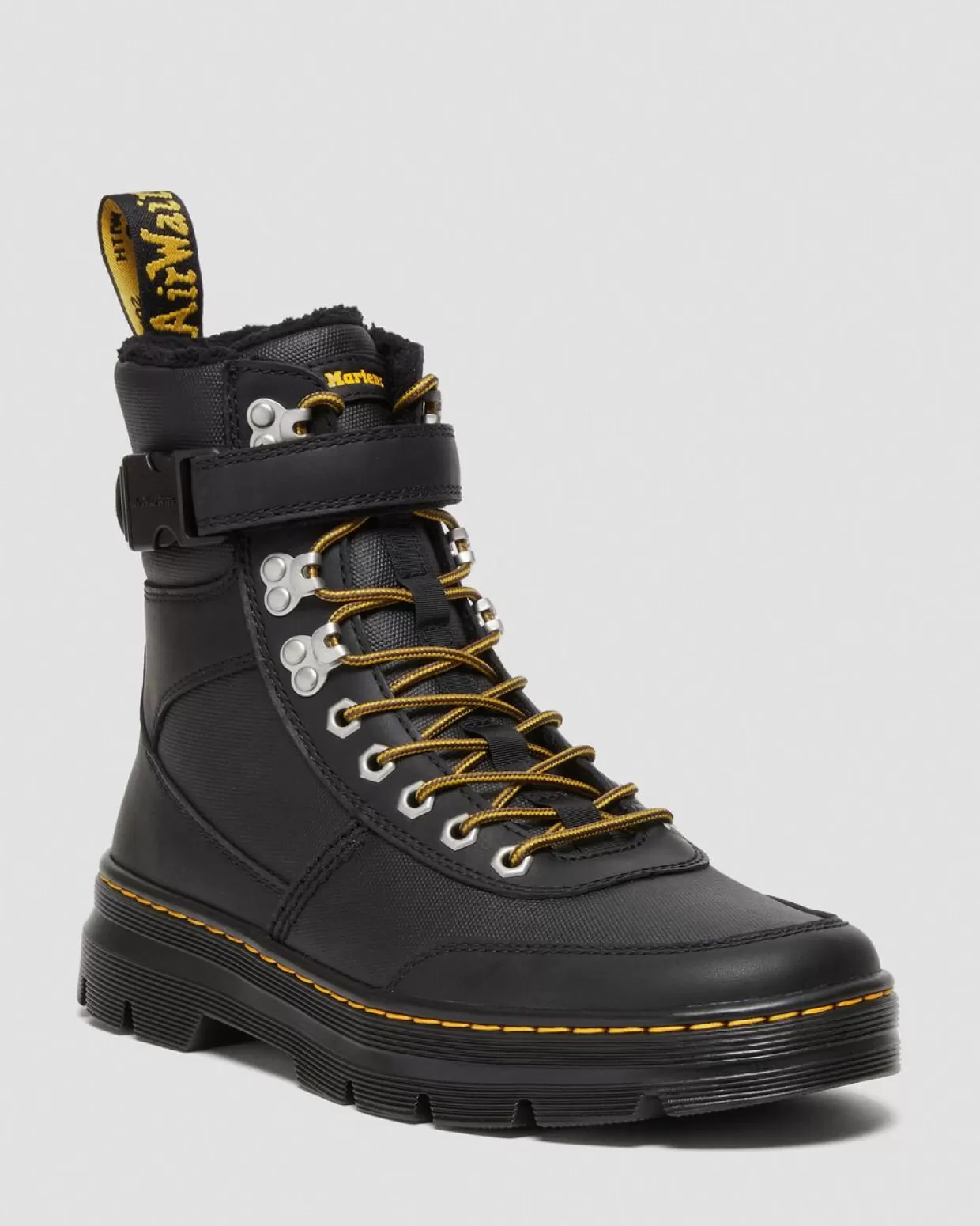 GIFTS Dr. Martens Stivali Utility Combs Tech Con Rivestimento Interno In Pelliccia Sintetica