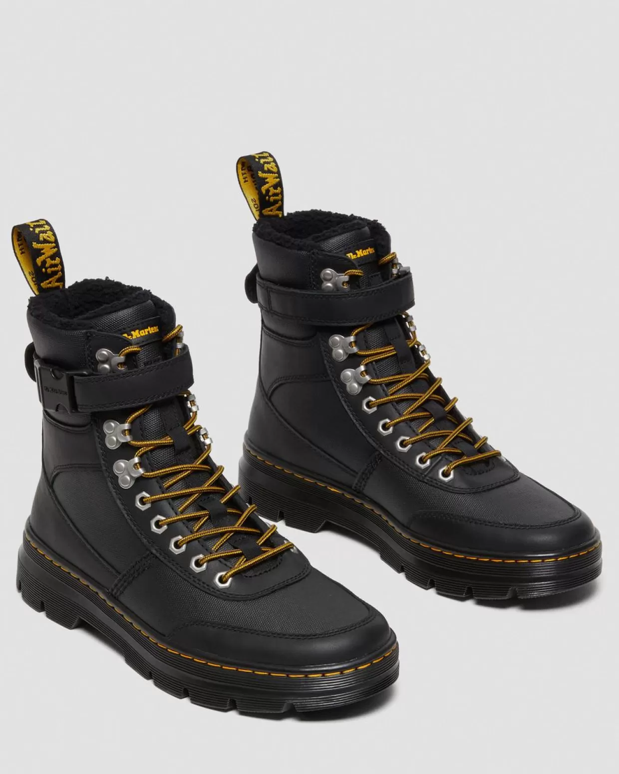 GIFTS Dr. Martens Stivali Utility Combs Tech Con Rivestimento Interno In Pelliccia Sintetica