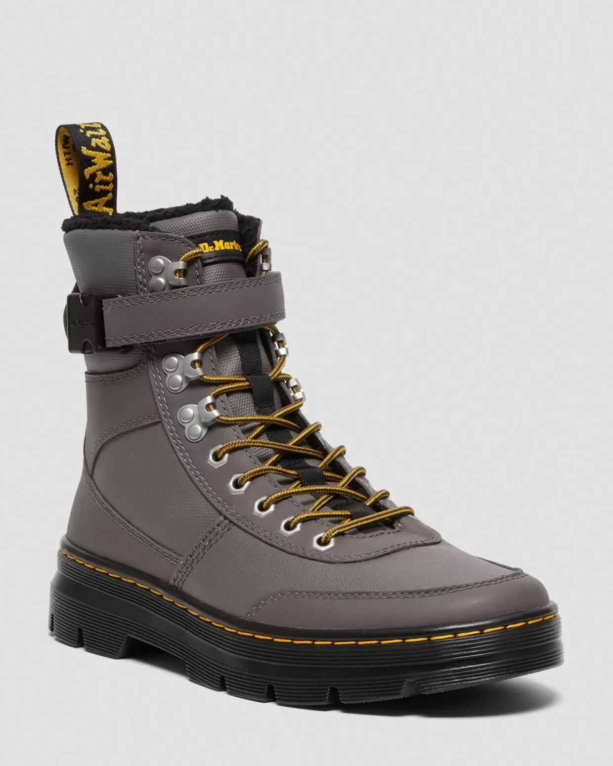 GIFTS Dr. Martens Stivali Utility Combs Tech Con Rivestimento Interno In Pelliccia Sintetica